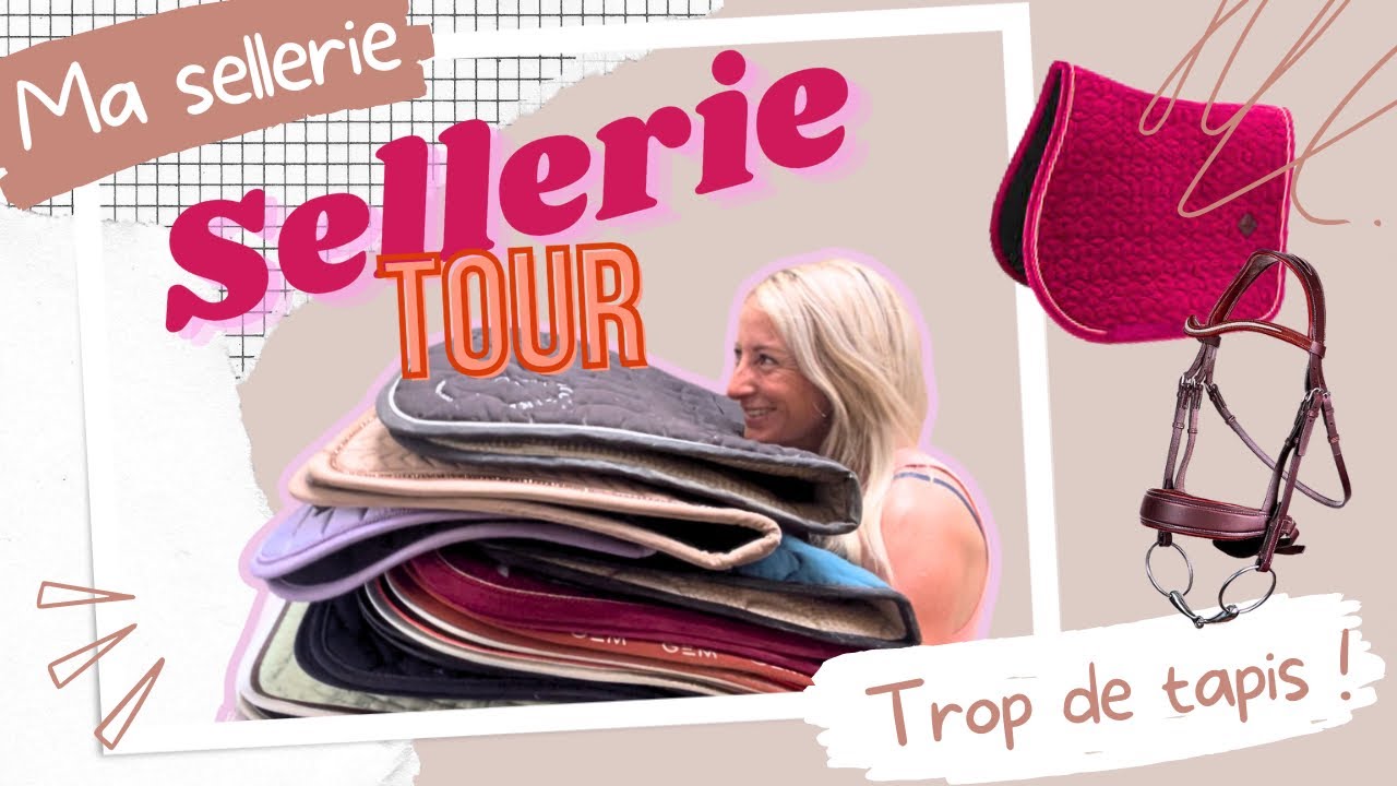 SELLERIE TOUR : MES AFFAIRES D’ÉQUITATION ET MON CASIER ! ✨