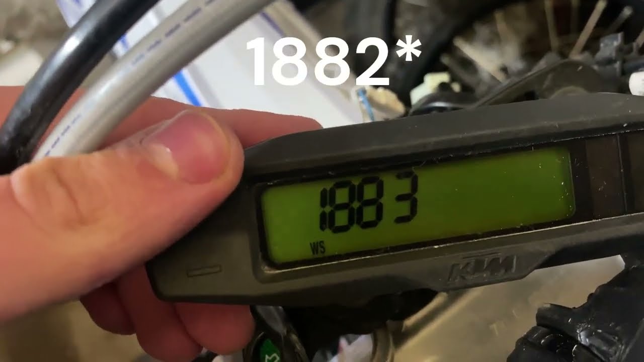 How to change KTM EXC 2016 - 2024 speedometer for supermoto (17 inch) wheel! *WS not showing*