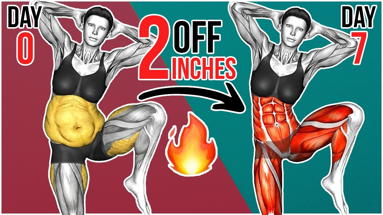🔥 Burn Hanging Belly Fat Fast! ✅ 30-Min Workout to Lose 2 Inches in 7 Days