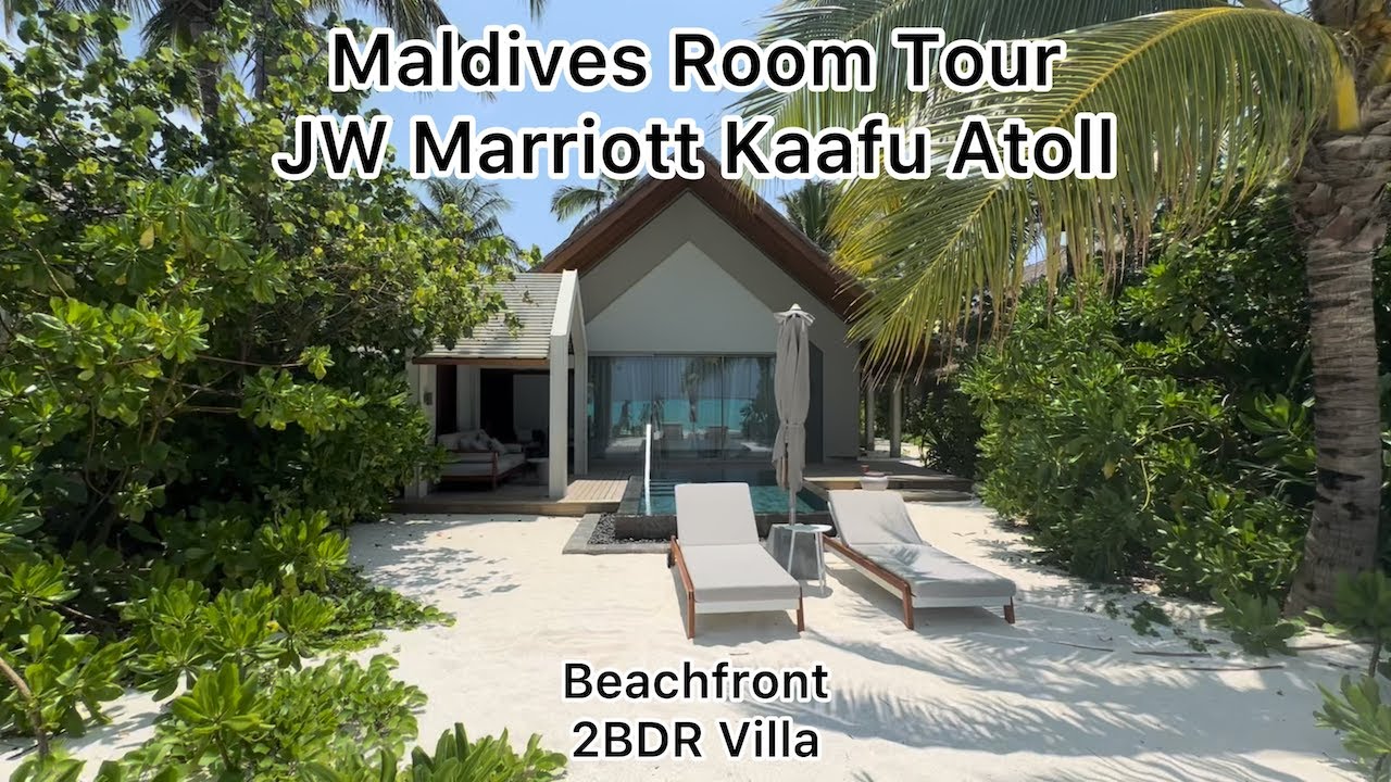 JW Marriott Kaafu Atoll Maldives 2 BDR Beachfront Villa Tour – Is It Worth It?