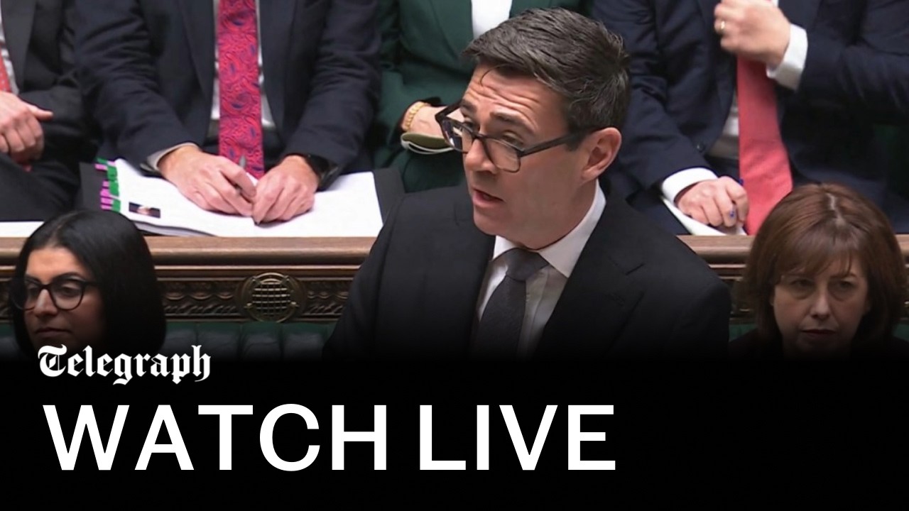 Live: Andy Burnham faces Kemi Badenoch at PMQs