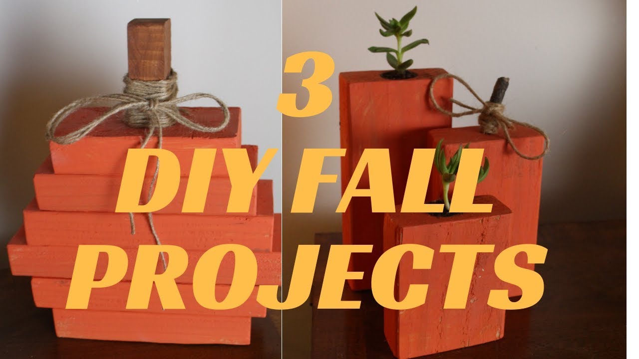 3 Fall Halloween Wood DIY Projects