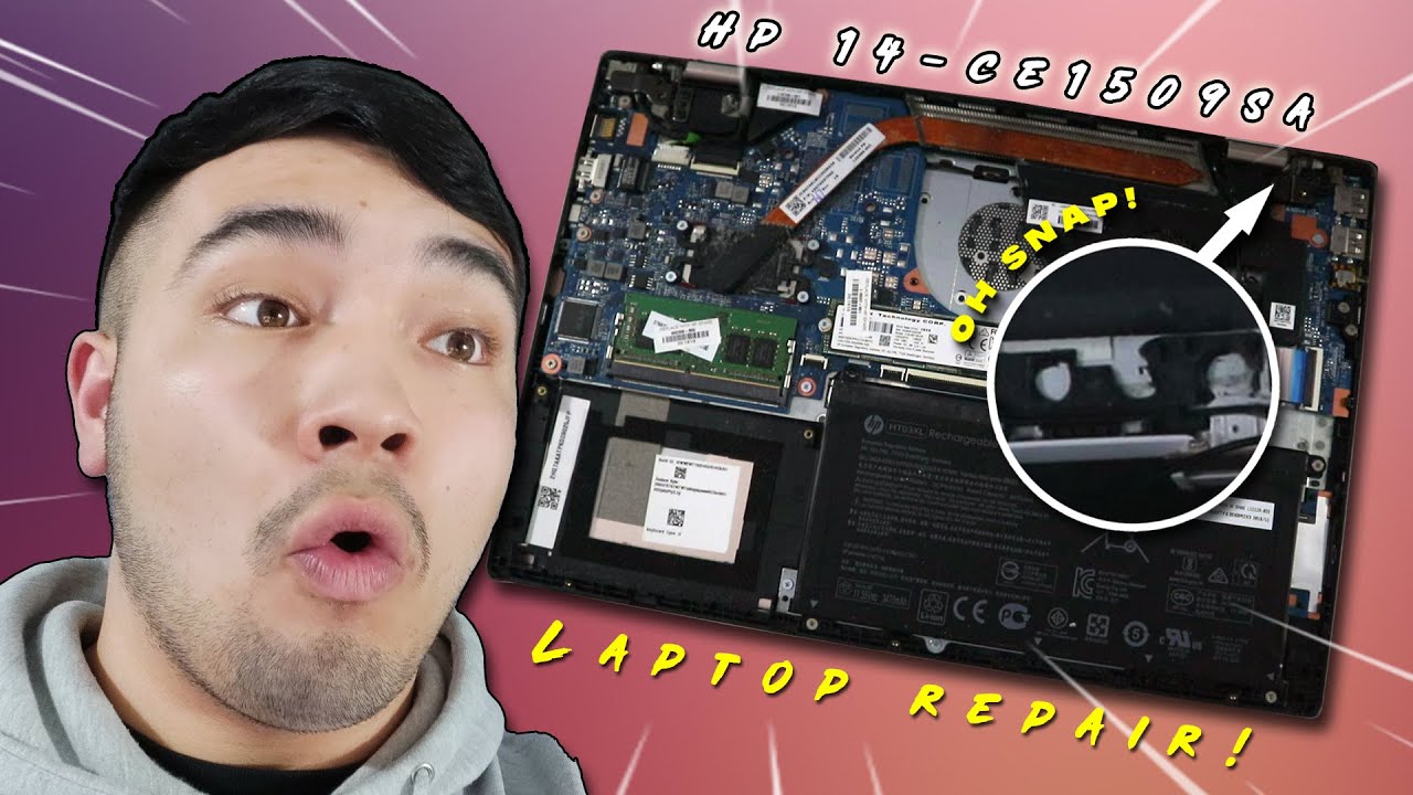 This is BAD! / Laptop Hinge Repair / Hp Pavilion 14-ce1509sa