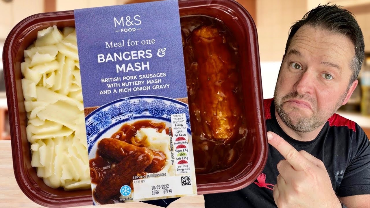 SHOCKED RESULT!! - M&S Bangers & Mash with Onion Gravy | FOOD REVIEW