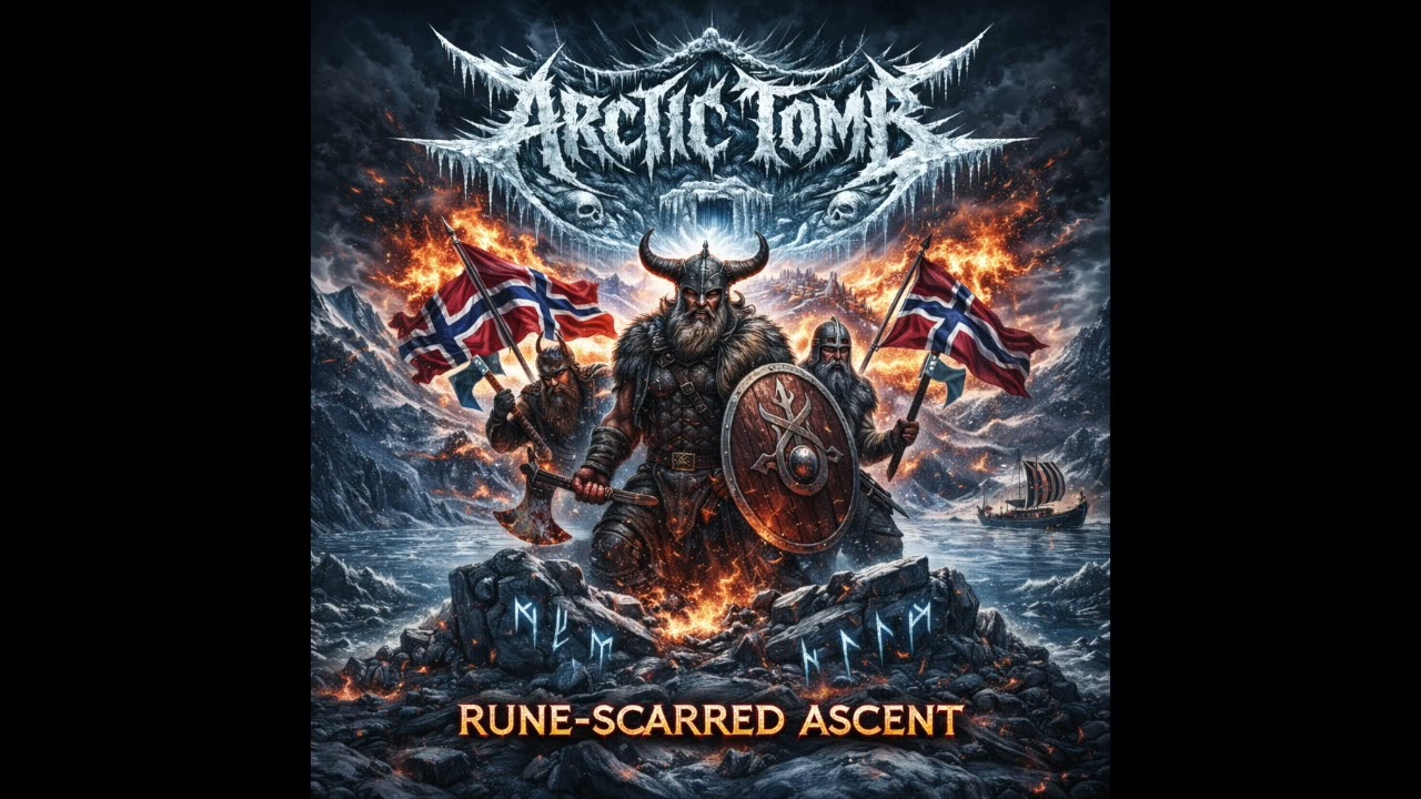 ARCTIC TOMB – “RUNE-SCARRED ASCENDS”  | Viking Death Metal 2026 | Norway Rises ⚔️