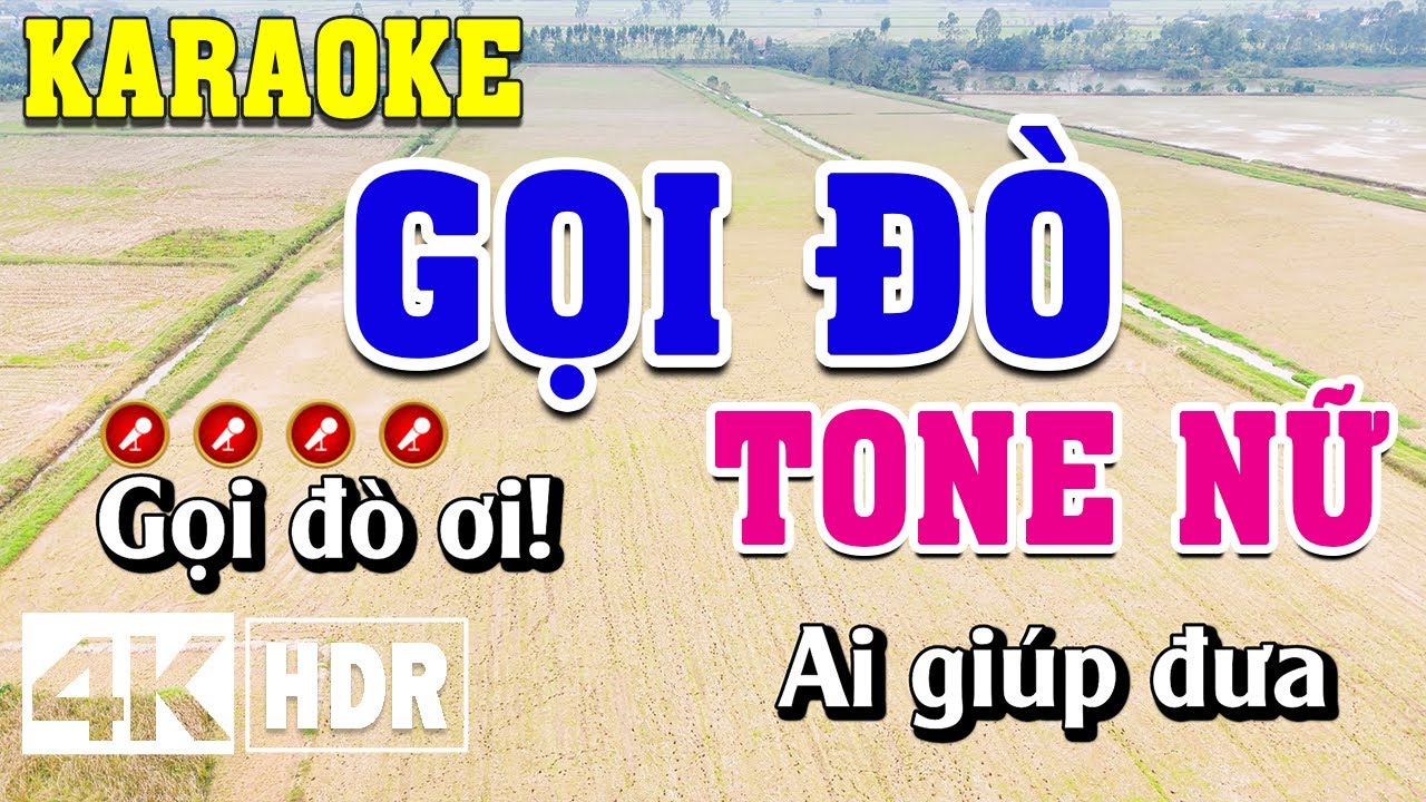Gọi Đò Karaoke Tone Nữ Beat Chuẩn | Đình Long Karaoke