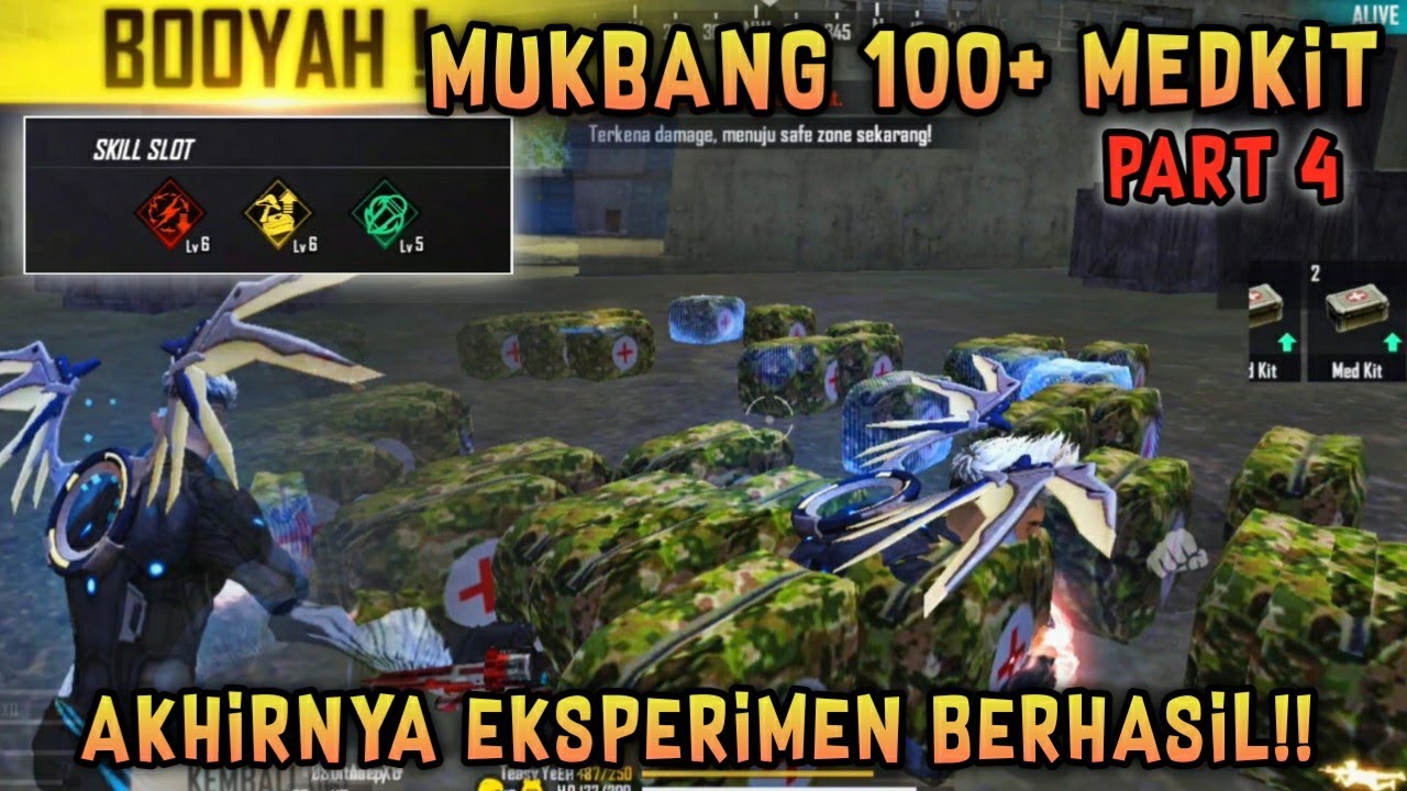 MUKBANG 100+ MEDKIT DILUAR ZONA‼️AKHIRNYA BERHASIL BOOYAH!!
