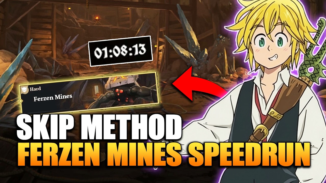 Ferzen Mines Speedrun but Using Glitch? | 01:08.13 Minutes | The Seven Deadly Sins: Origin