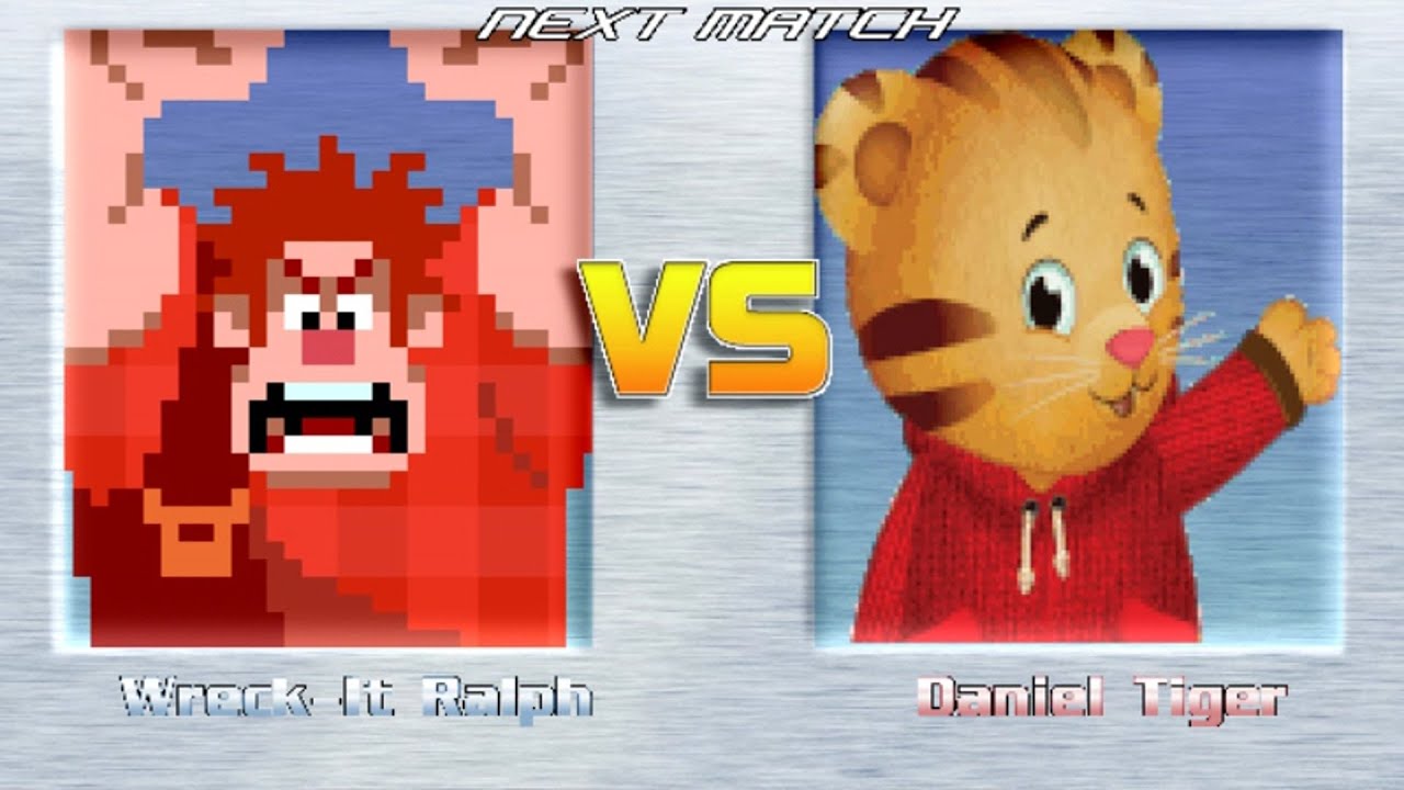 M.U.G.E.N BATTLES | Ralph vs Daniel Tiger | Wreck-It Ralph vs Daniel Tiger's Neighborhood