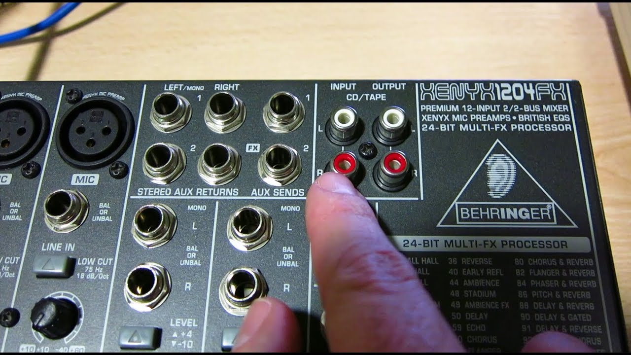 MESA DE MEZCLAS - CÓMO CONECTAR FUENTES ESTÉREO - 2 TRACK IN vs CANALES ESTÉREO