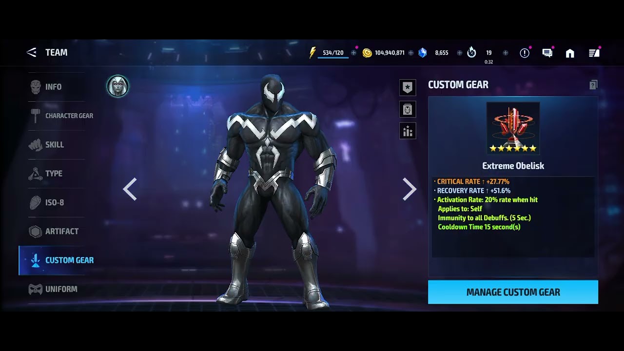 Marvel future fight.. Today I t4 void sentey.. He still looks op🙂#marvel  