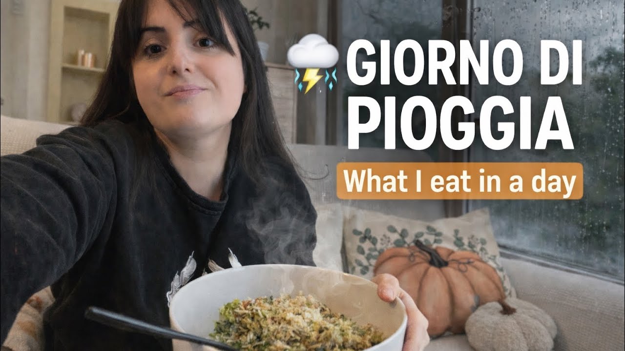 Cosa mangio in un giorno di pioggia ⛈️ | What I eat in a day (vibes lente)