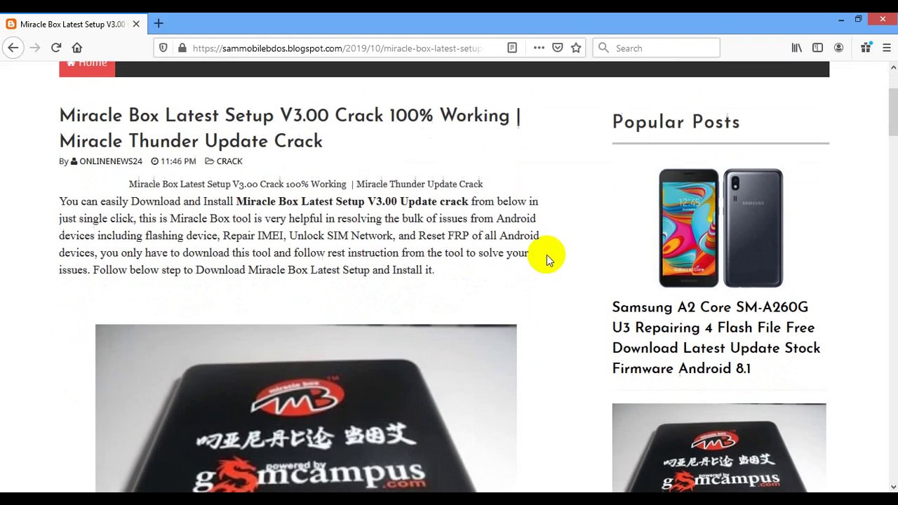 Miracle Box Latest Setup V3 00 Crack 100% Working  Miracle Thunder Update Crack