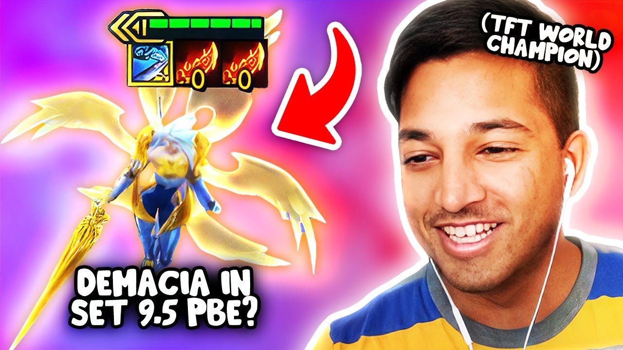 TFT World Champ Tries VERTICAL DEMACIA REROLL in PBE! | TFT SET 9.5 PBE