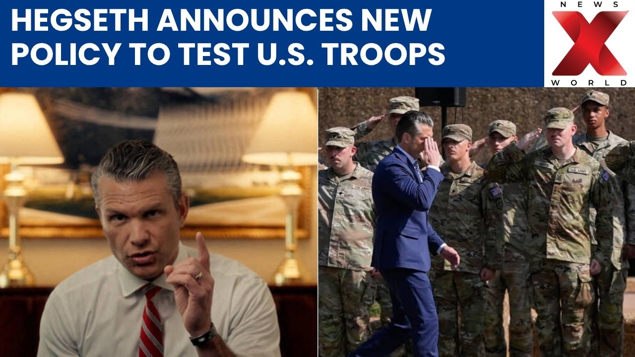 Pete Hegseth  Announces Testosterone Screening for US Troops | NewsX World