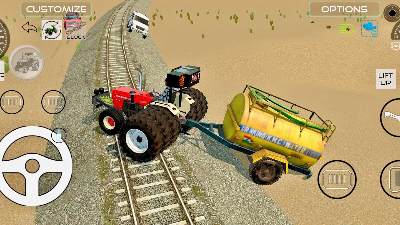 Swaraj tractor se water supply 🚜water supply tank powar Full tractor k sath😱 android game play ▶️▶️