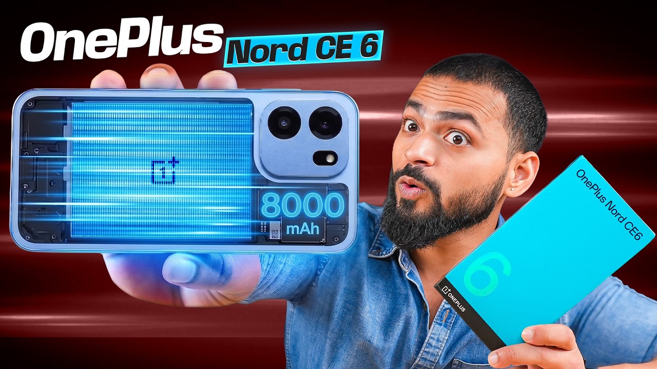 OnePlus Nord CE 6 Unboxing 🤩 | 144HZ AMOLED Display + 8000mAh 🔋 | Snapdragon 7s Gen 4 ⚡️