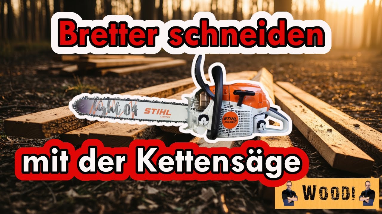 Motorsägen-Vlog: So säge ich Bretter aus Stämmen! (DIY Projekt) Teil 3