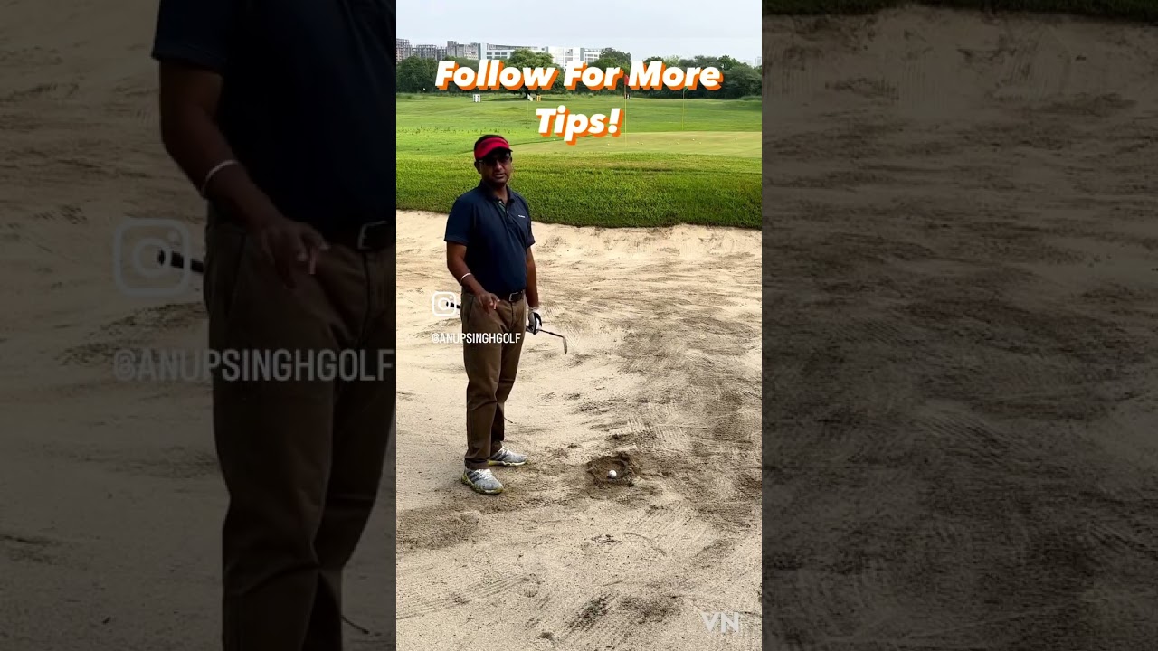 Penalty drop from a bunker.#golf #golfing #golfer #golfstagram #viral #viralvideo #trending 🏌️⛳️