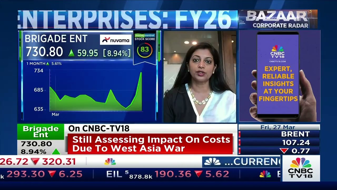 Pavitra Shankar, Managing Director, Brigade Group | CNBCTV18 | 27 March, 2026