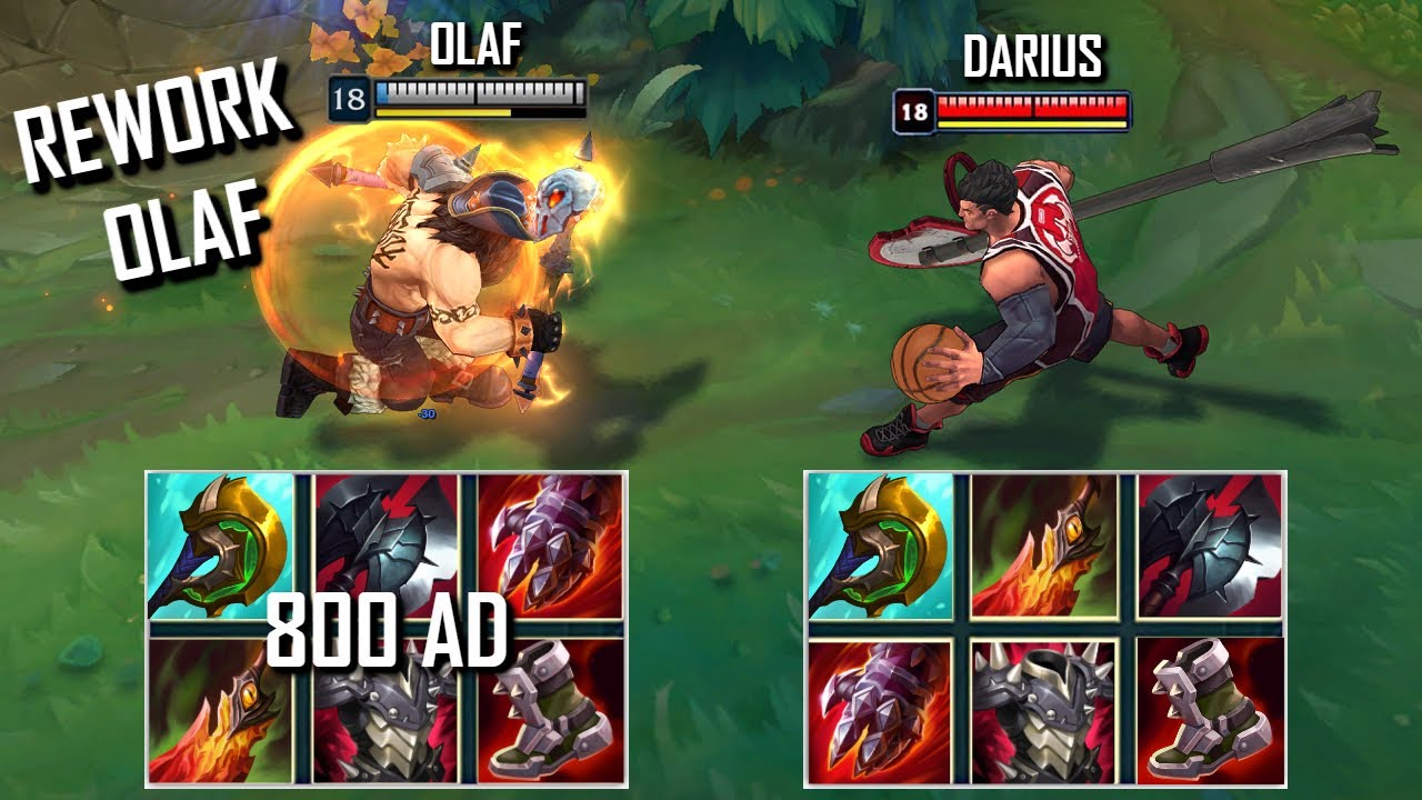 NEW OLAF vs DARIUS FULL BUILD FIGHTS & Best Moments!