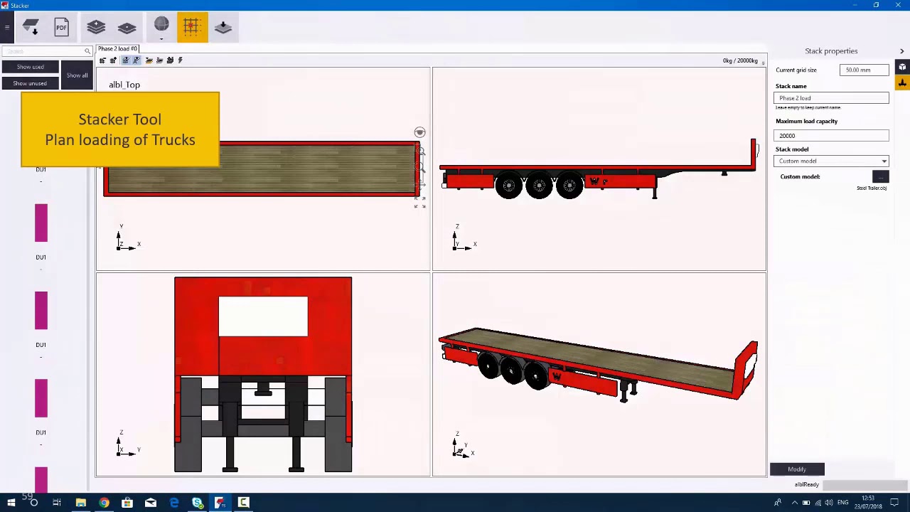 Stacker tool for steel structures