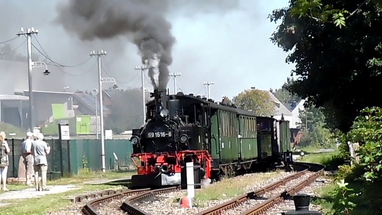 Fahrt mit der Schmalspurbahn Schönheide   Stützengrün