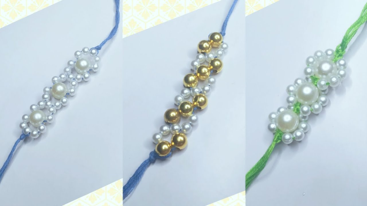 🌸3 Best Rakhi Making Ideas At Home || How To Make Rakhi || Handmade Rakhi || Rakhi || Beads Rakhi 😍😇
