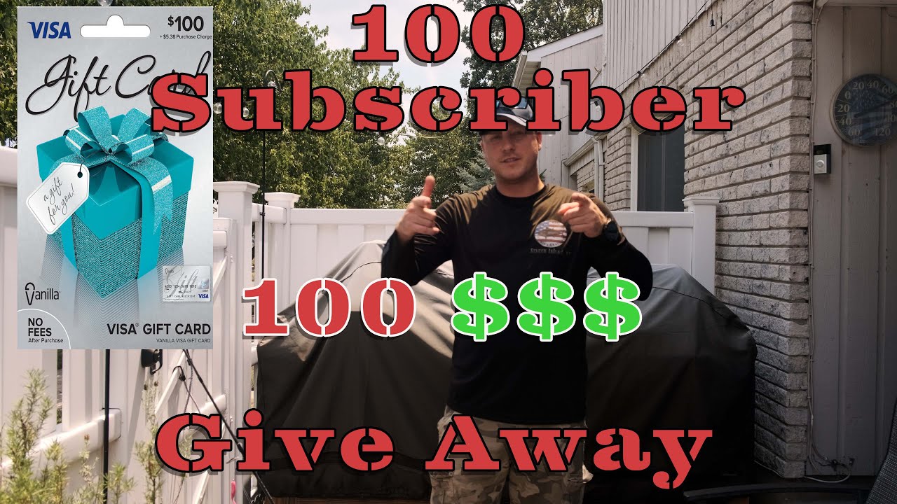 My 100 Subscriber 100$ Giveaway Contest
