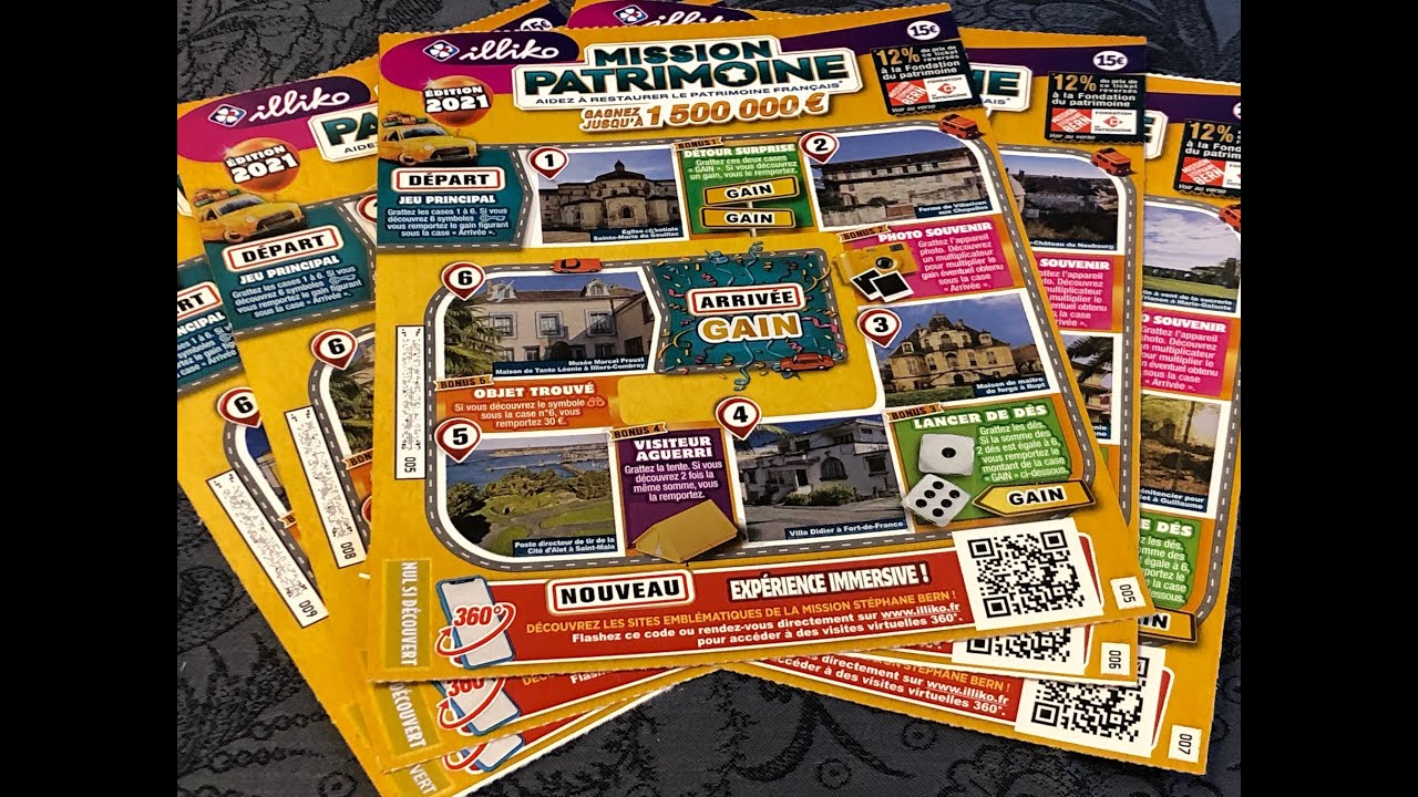 👌 5 tickets Mission Patrimoine à 15€ 🍀