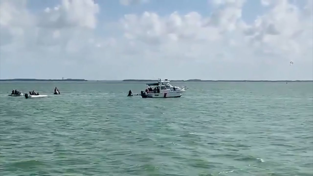Así cayó aeronave a laguna Nichupté