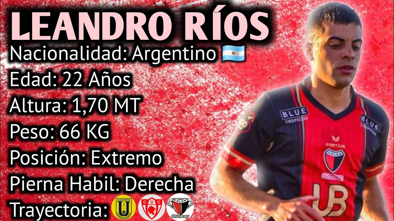 Leandro Ríos - Argentino 🇦🇷 - Extremo 