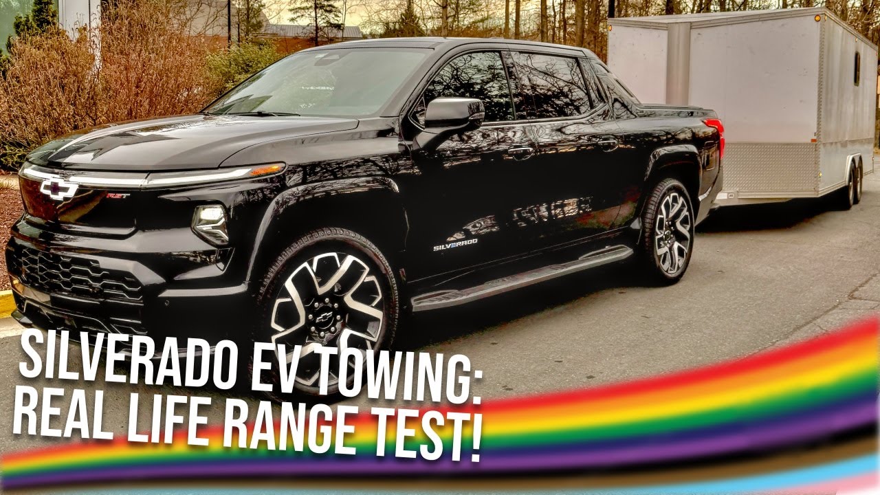 Chevy Silverado EV TOWING Range Test! Real World Review Towing 7,000 Pounds in Cold