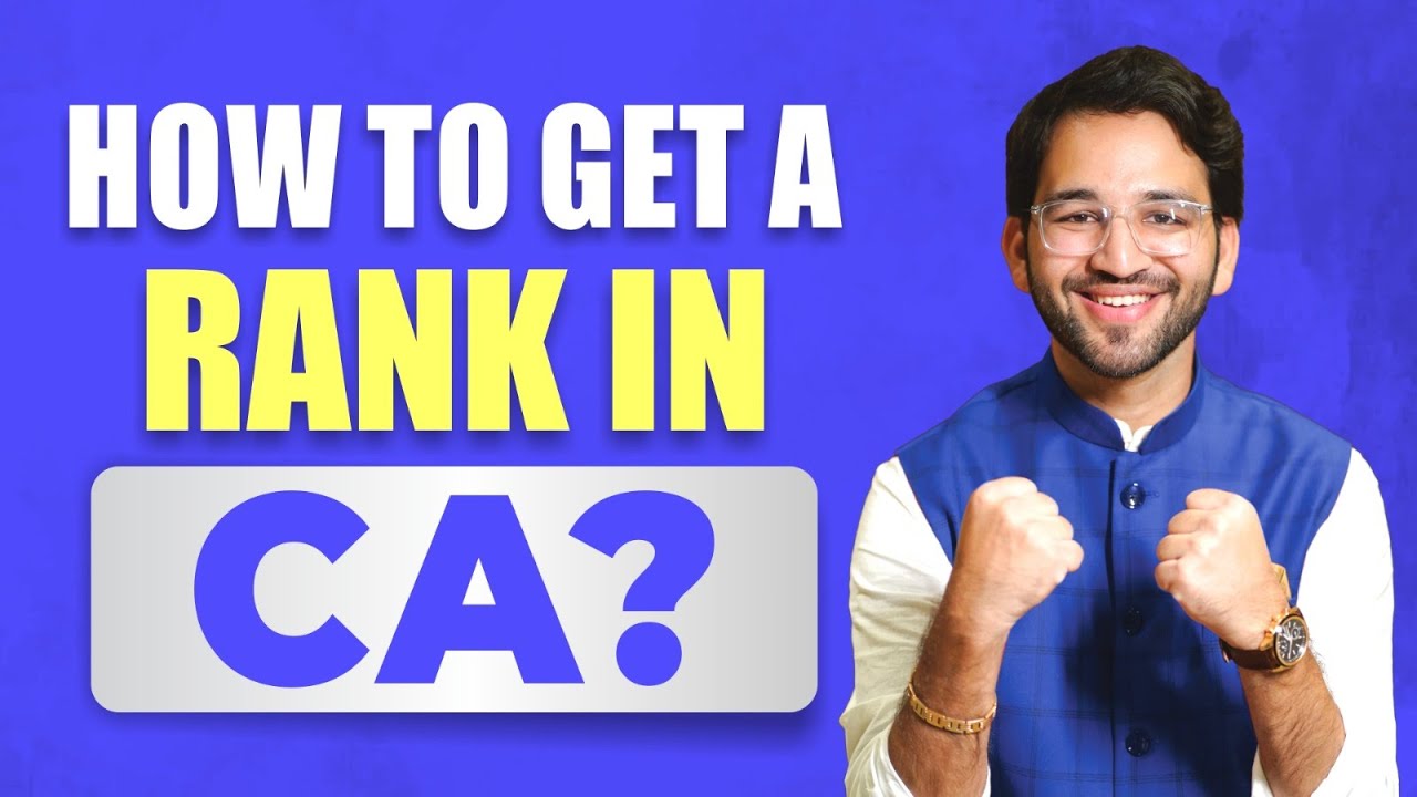 Achieve a RANK in CA with Your CA Buddy's Guide | ICAI | CA Final | CA Inter | CA Shubham | AIR 4