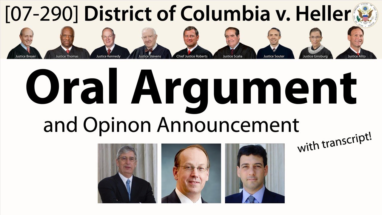 [Landmark Cases] Oral Argument on the Second Amendment: District of Columbia v. Heller