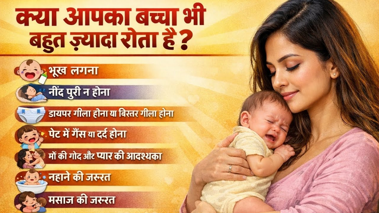 🤱🏼0 से 6 महीने का बच्चा क्यों रोता है?👶🏼 Newborn Baby Crying Reasons @Parentspathkidslearning 