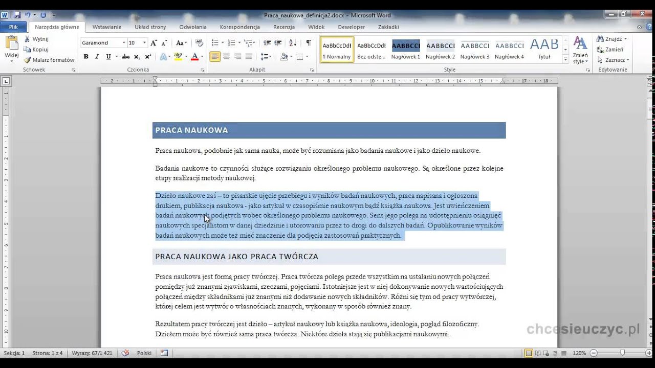 Kurs Microsoft Word 2010 Podstawowy - [lekcja #4.1] - Wyrównanie tekstu w poziomie
