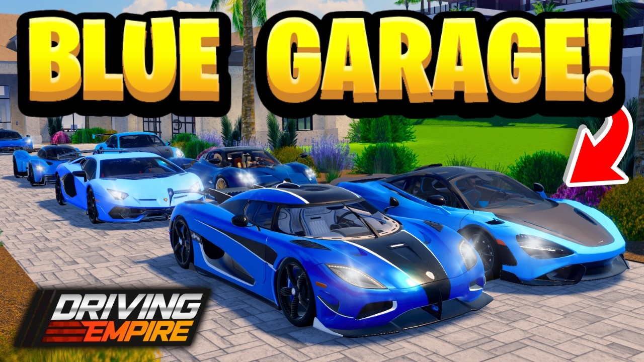 Создаю гараж ТОЛЬКО С СИНИМИ МАШИНАМИ в Driving Empire!