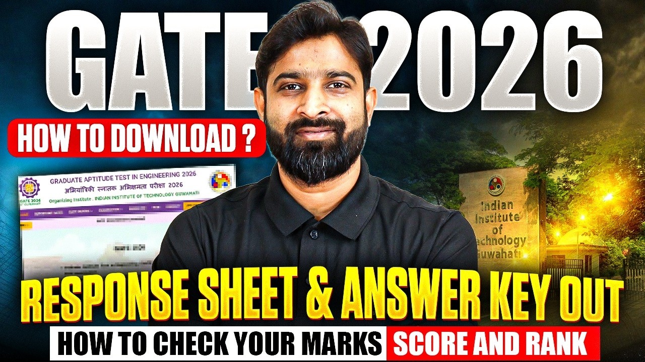 GATE 2026 Response Sheet & Answer Key Out | How to Check Marks, Score And Rank | GATE Rank Predictor