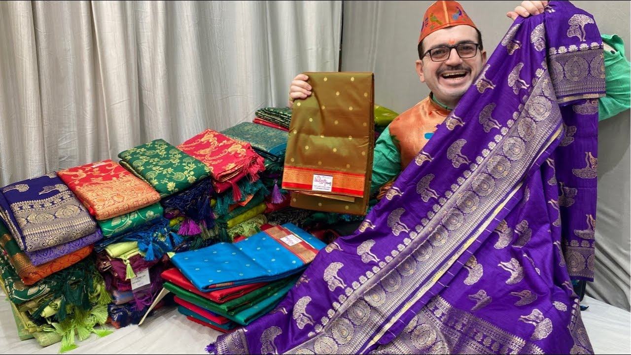 Dola Silk Sarees | Jijamata Sarees | Kasturi Paithani live