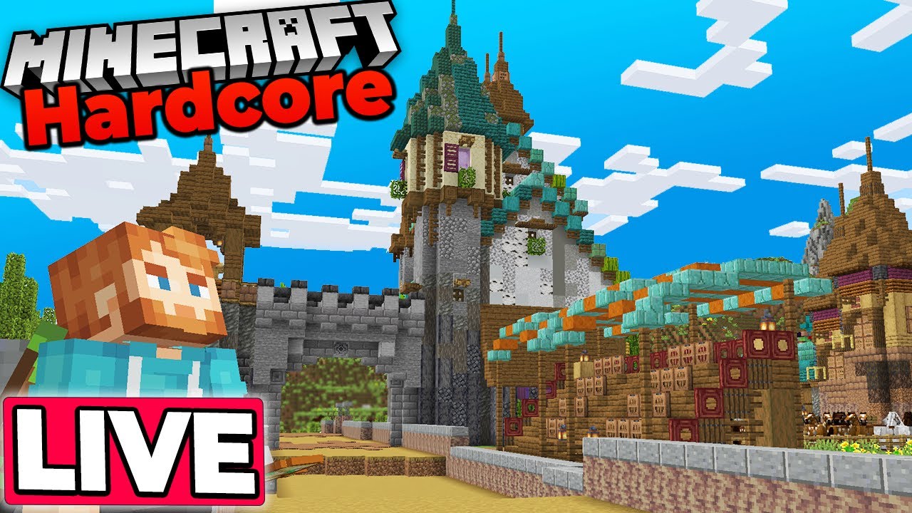HORSE RACE TRACK in HARDCORE Minecraft 1.19 Survival Let's Play