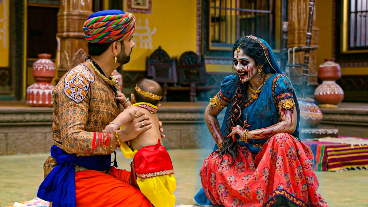 नंदबाबा हुए हैरान, जब मैया यशोदा बनीं डरावनी चुड़ैल - YASHOMATI MAIYYA KE NANDLAL | Krishna