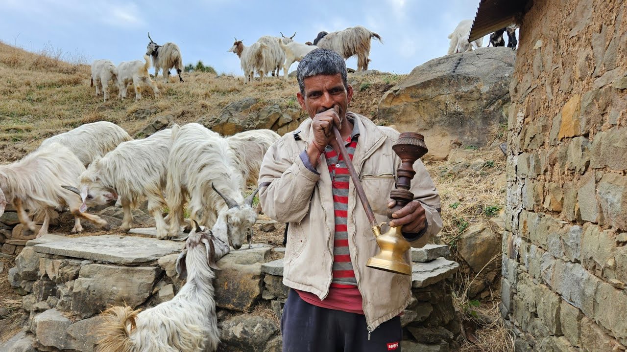 NIGHT CAMPING WITH NOMADIC SHEPHERD'S IN HEAVY RAIN & STORM. भारी बारिश में मांझी जी के घर पहुँचा