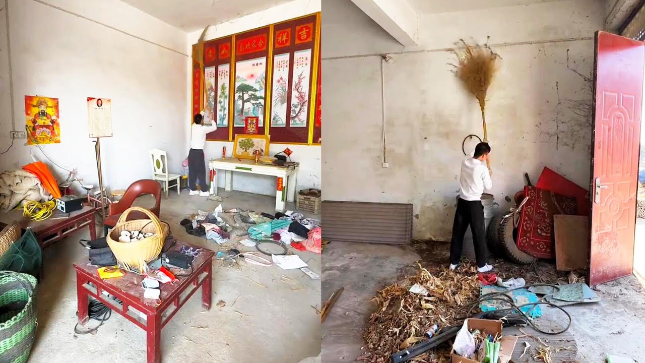 After graduating from college P3~ The boy cleaned and renovated his brother's house Makeover Room