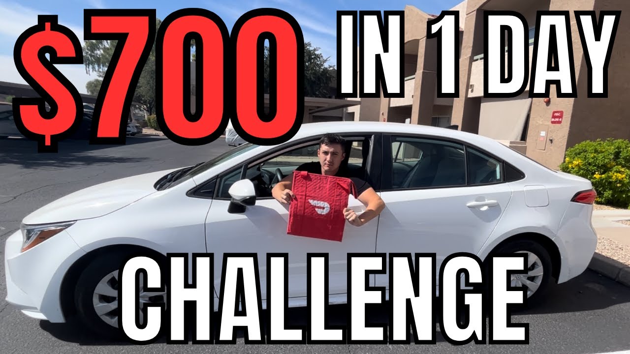 $700 IN ONE DAY DoorDash/Uber Eats Challenge (7th Attempt)