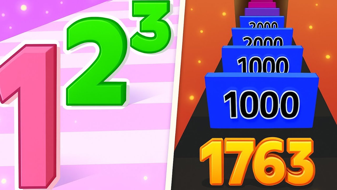 Number Master 🔢 vs Reverse  gameplay  Colour Run walkthrough , iOS Android New Update( part : 1697 )