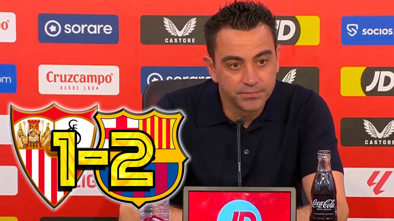 RUEDA PRENSA XAVI: SEVILLA 1-2 FC BARCELONA