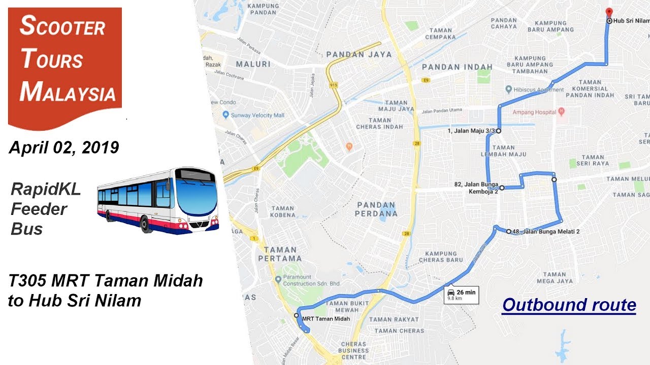 MRT Feeder: T305 MRT Taman Midah to Hub Sri Nilam (2 5K)