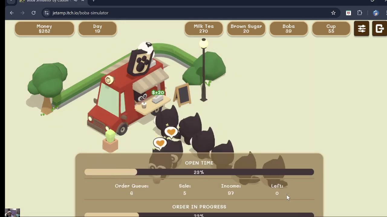 Dari usaha kecil-kecilan, akhirnya kkta bisa upgrade toko kita|Boba simulator 2