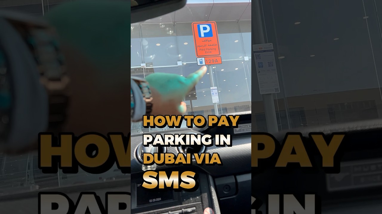 How to Pay Parking In Dubai Via SMS #shorts